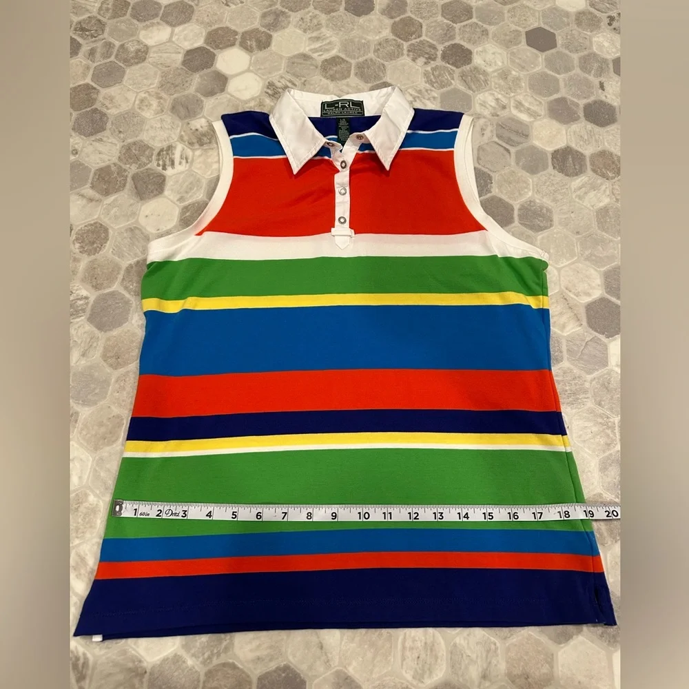 Women’s vintage LRL Lauren Active Ralph Lauren striped tank - Picture 5 of 8